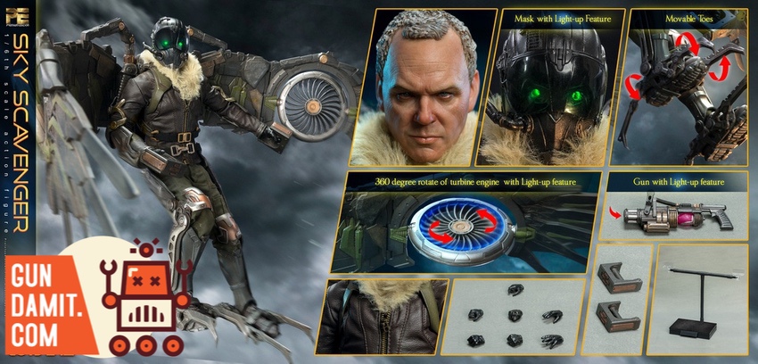 メル男2点まとめTOYS ERA 1/6 ヴァルチャー PE011 Toys Era 1/6 PE011 Sky Scavenger the Vulture - GunDamit Store