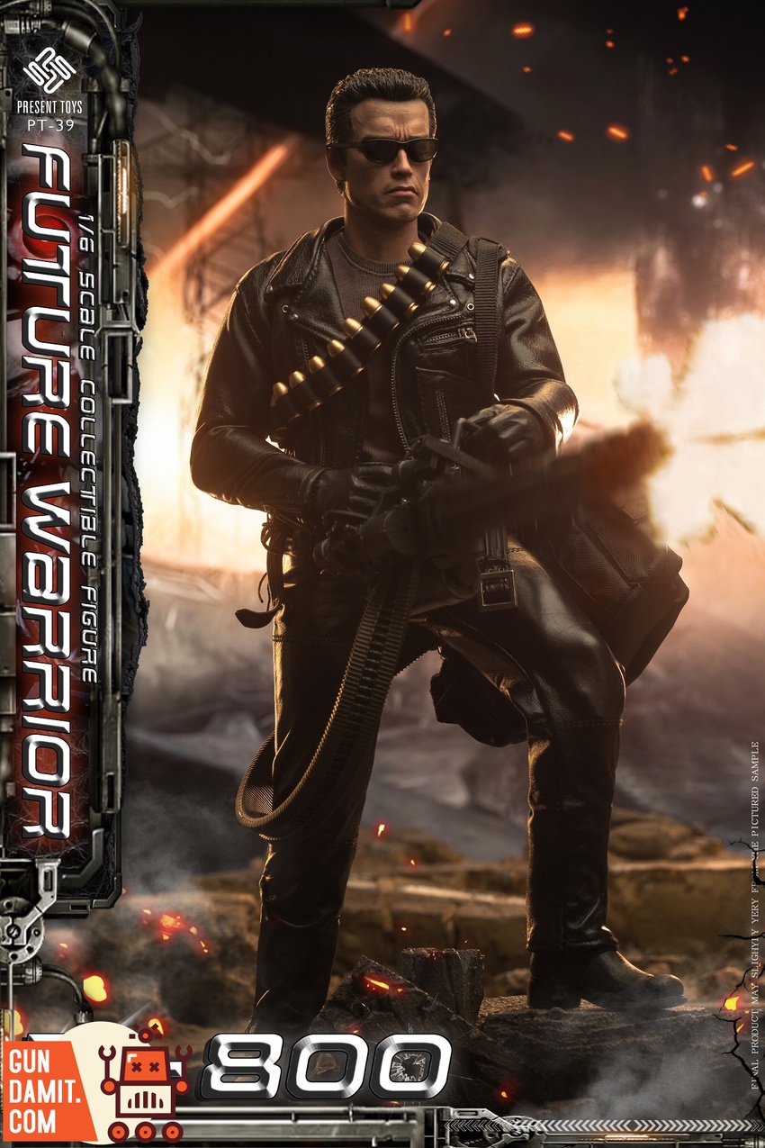 Present Toys 1/6 PT-SP39 T-800 Future Warrior Figure | GunDamit.com
