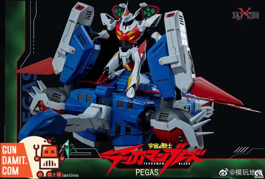 Sky X Studio Licensed Tekkaman Blade Pegas w/ LED Statue