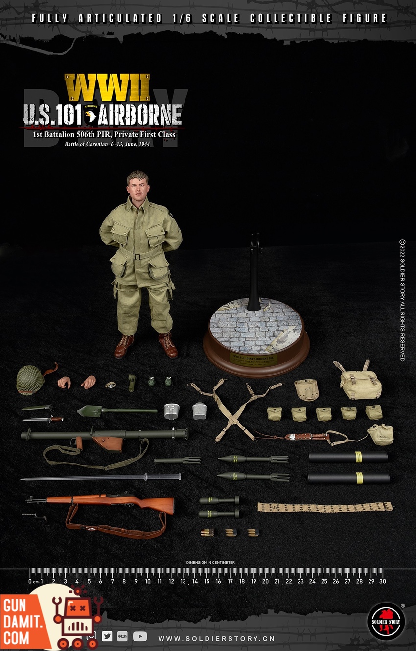 Soldier Story 1/6 SS-126 WWII U.S. 101st Paratrooper Airborne - GunDamit  Store