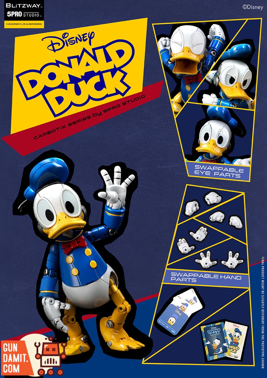Blitzway 5PRO CA-10502 Donald Duck Carbotix Figure | GunDamit.com