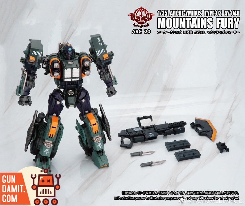 アークイミルズ戦記　マウントフューリー Toys Alliance 1/35 ARC-20 Arche-Ymirus Mountains Fury | GunDamit.com