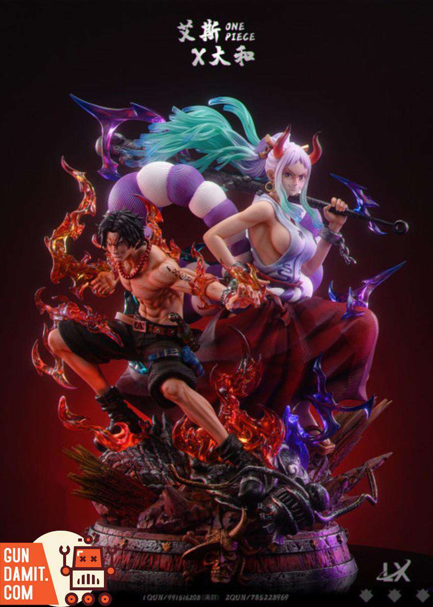 LX-Studios 1/5 One Piece Yamato & Ace Statue w/ LED | GunDamit.com