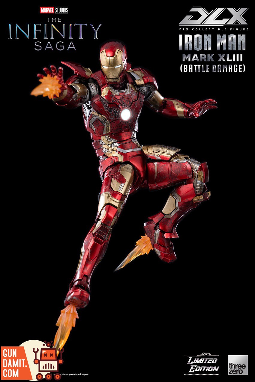 Threezero Infinity Saga Iron Man Mark 43 Battle Damaged