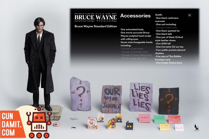 INART バットマン ブルース・ウェイン コート版 1/6 通常版 INART バットマン ブルース・ウェイン コート版 1/6 通常版 予約 INART