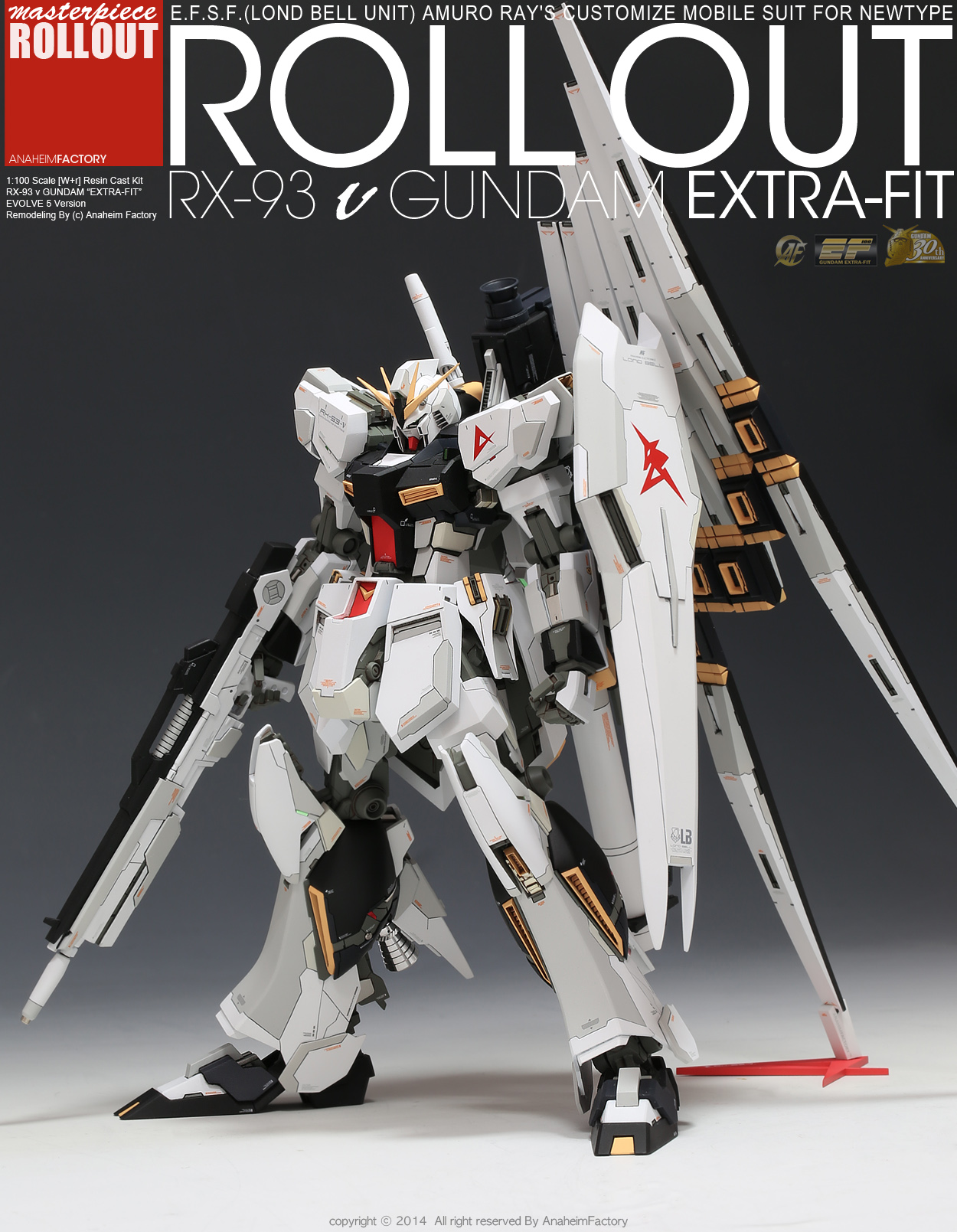 Cai Miaomiao 1/100 Upgrade Garage Kit for RX-93 v Gundam Ver.Ka
