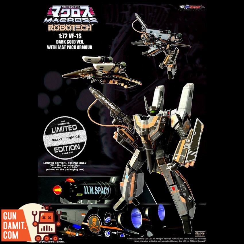 KitzConcept 1/72 Macross VF-1S Dark Gold Fast Pack Limited