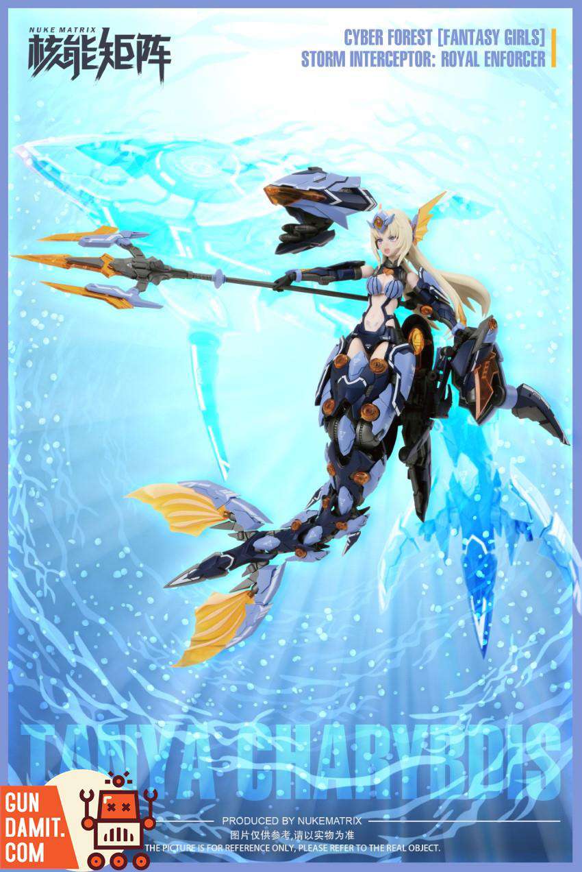 Nuke Matrix Fantasy Girl Cyber Forest The Mermaid Model kit