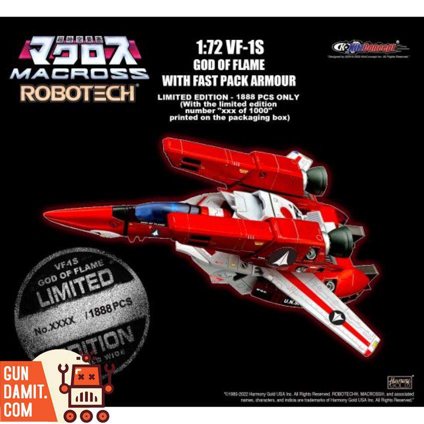 KitzConcept 1/72 Macross VF-1S God of Flame w/ Fast Pack