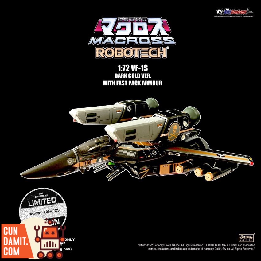 KitzConcept 1/72 Macross VF-1S Dark Gold w/ Fast Pack Armor