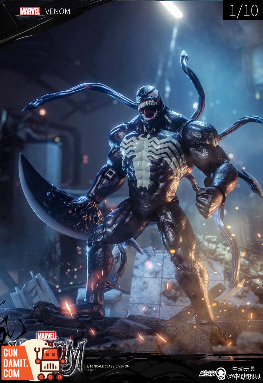 ZT Toys Marvel 1/10 Venom Action Figure Licensed | GunDamit.com