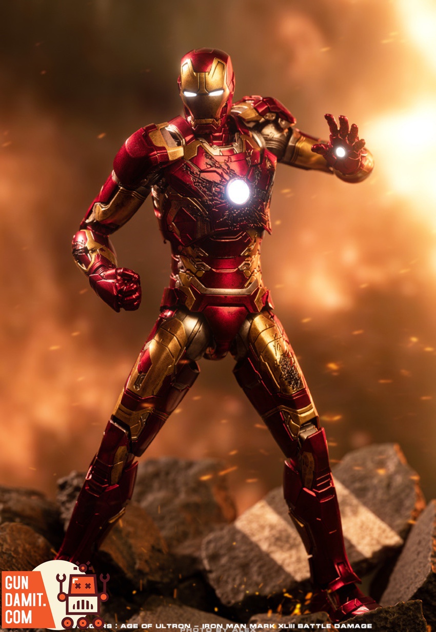 Threezero Infinity Saga Iron Man Mark 43 Battle Damaged