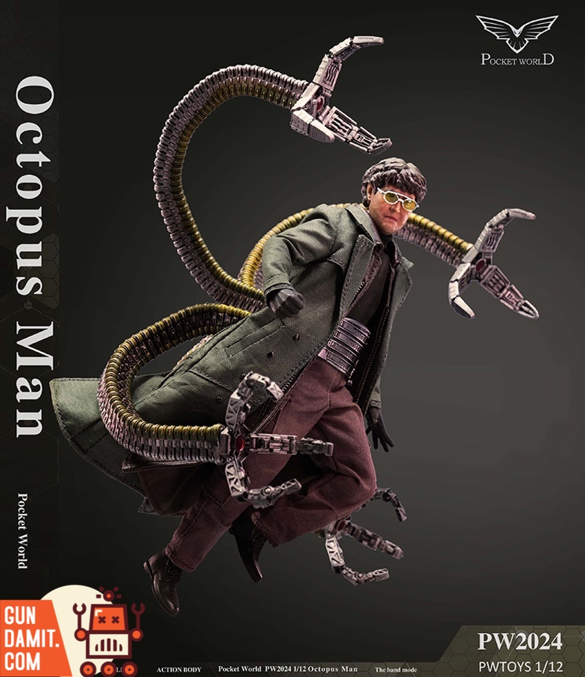 OCTOPUS MAN 1/12スケールフィギュア ドクターオクトパス風 PWTOYS 1/12 PW2024A Doctor Octopus Standard | GunDamit.com