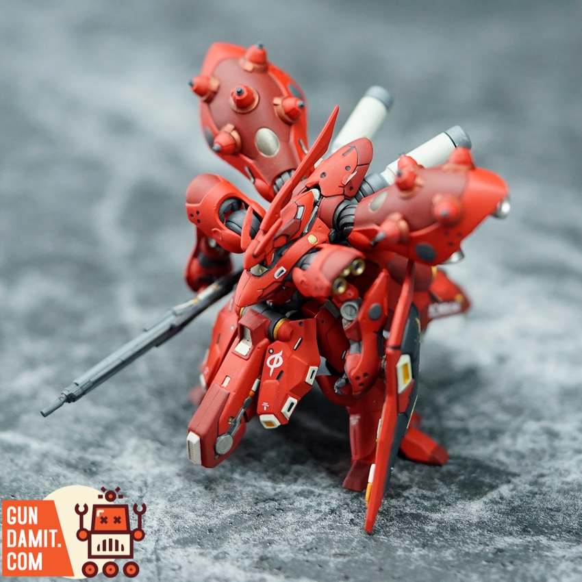 [Pre-Order] [Make to Order] Ling Studio & Bandai Gundam Artifact Pre-Painted & Pre-Assembled Model Kit MSN-04 II Nightingale w/ Fluorescent Pa