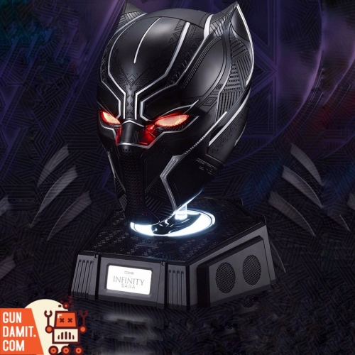 [Pre-Order] Killerbody 1/1 KB20095 Official Licensed Collectible Black  Panther Wearable Helmet w/ Eye Lights Touch Control & Helmet Base w/  Bluetooth