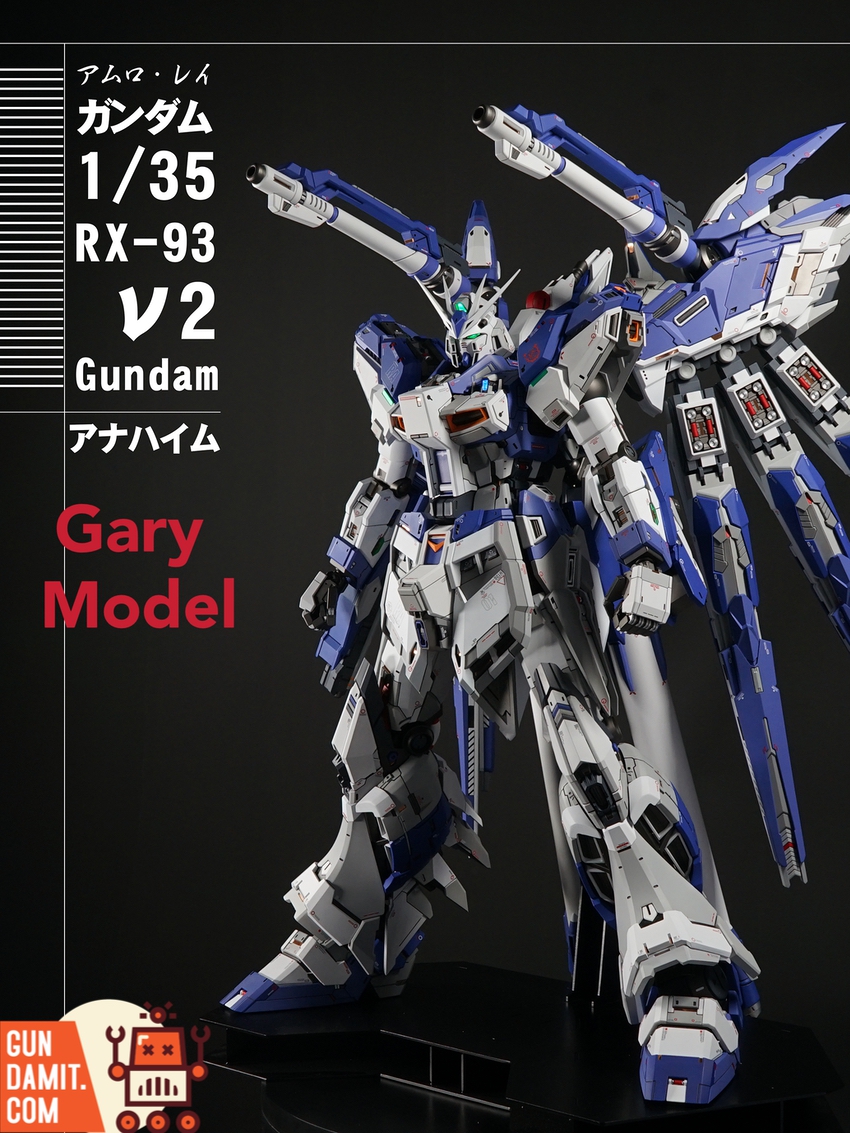 Core Cast 1/35 RX-93-ν2 Hi-ν Gundam Garage Kit w/ Display Stand