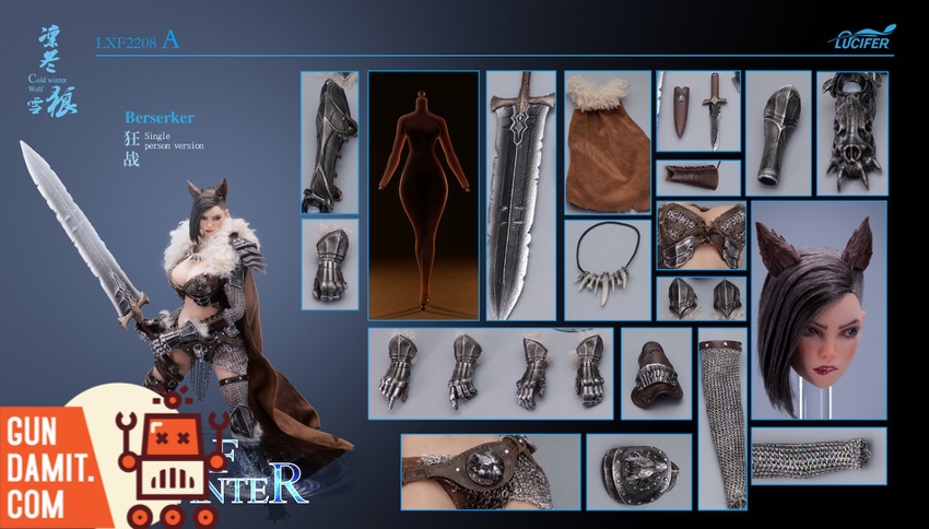 LUCIFER 1/6 コールド ウィンター ウルフ  LXF2208b LUCIFER LXF2208B COLD WINTER WOLF Wolf 1/6 Animal Model