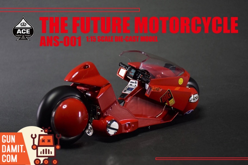 Ace Toyz 1/15 ANS-001B The Future Motorcycle & Future Rider Red Deluxe  Version - GunDamit Store