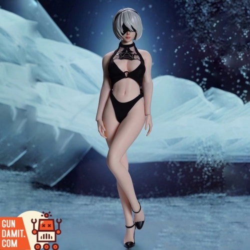 NieR:Automata 2B (SUPER DUCK 1/6)と素体セット Super Duck 2B Nier Automata Yorha 1/6 Scale Action Figure Fullset