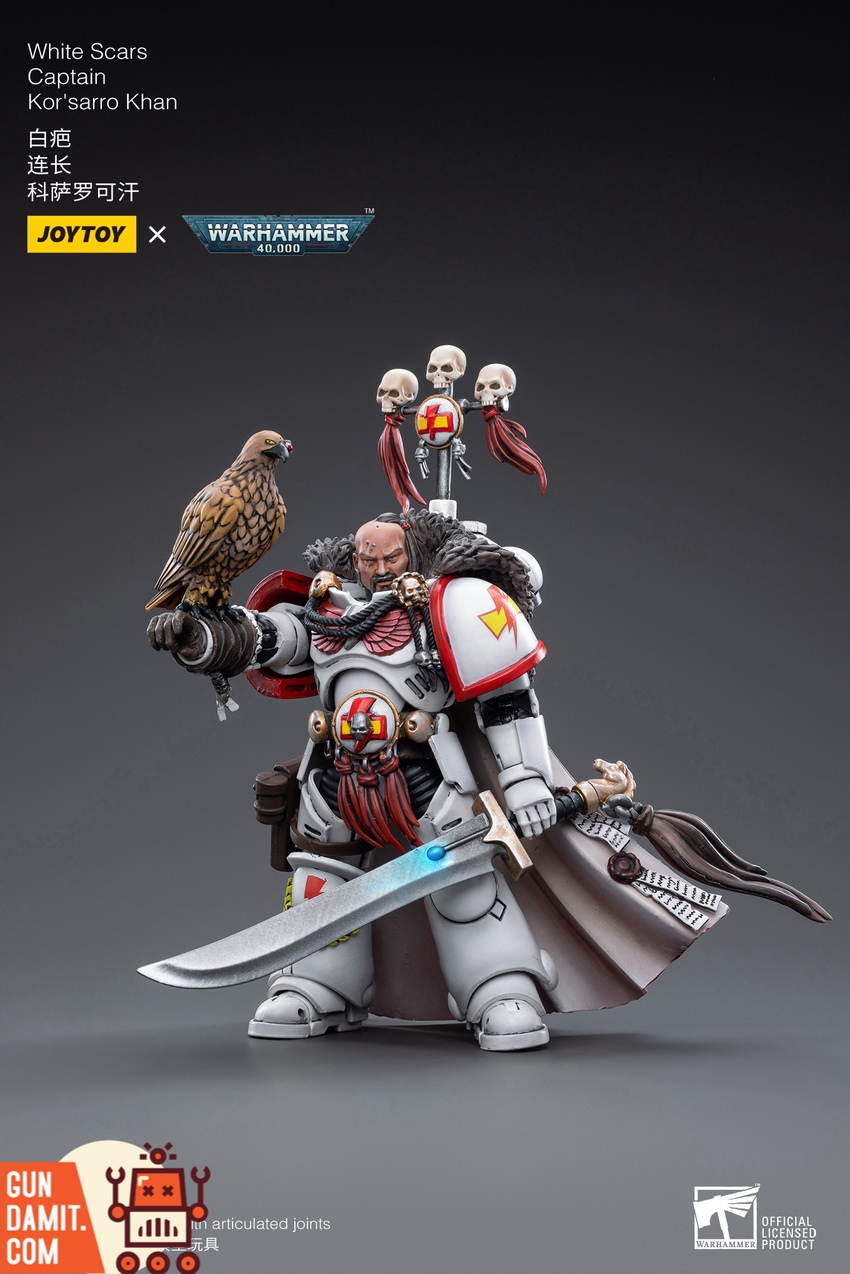 JoyToy 1/18 WH40K White Scars Captain Kor'sarro Khan | GunDamit.com