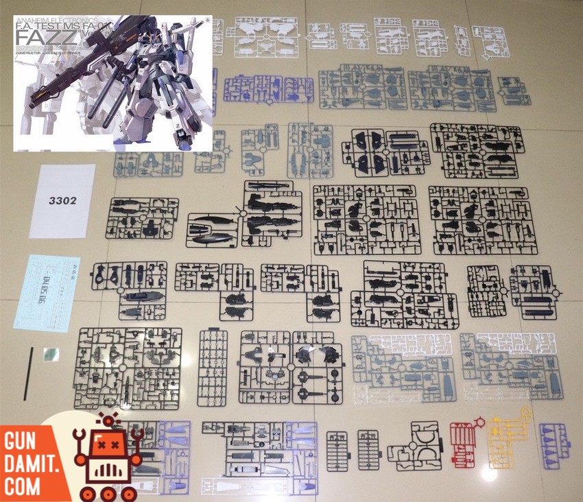 mgverkaFAZZ新品 AA Model 1/100 Gundam Sentinel MG FAZZ Ver.Ka Model Kit - GunDamit