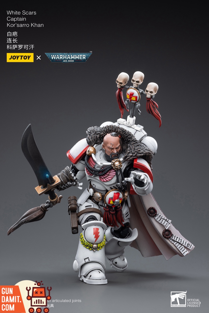 JoyToy Source 1/18 Warhammer 40K White Scars Captain Kor'sarro