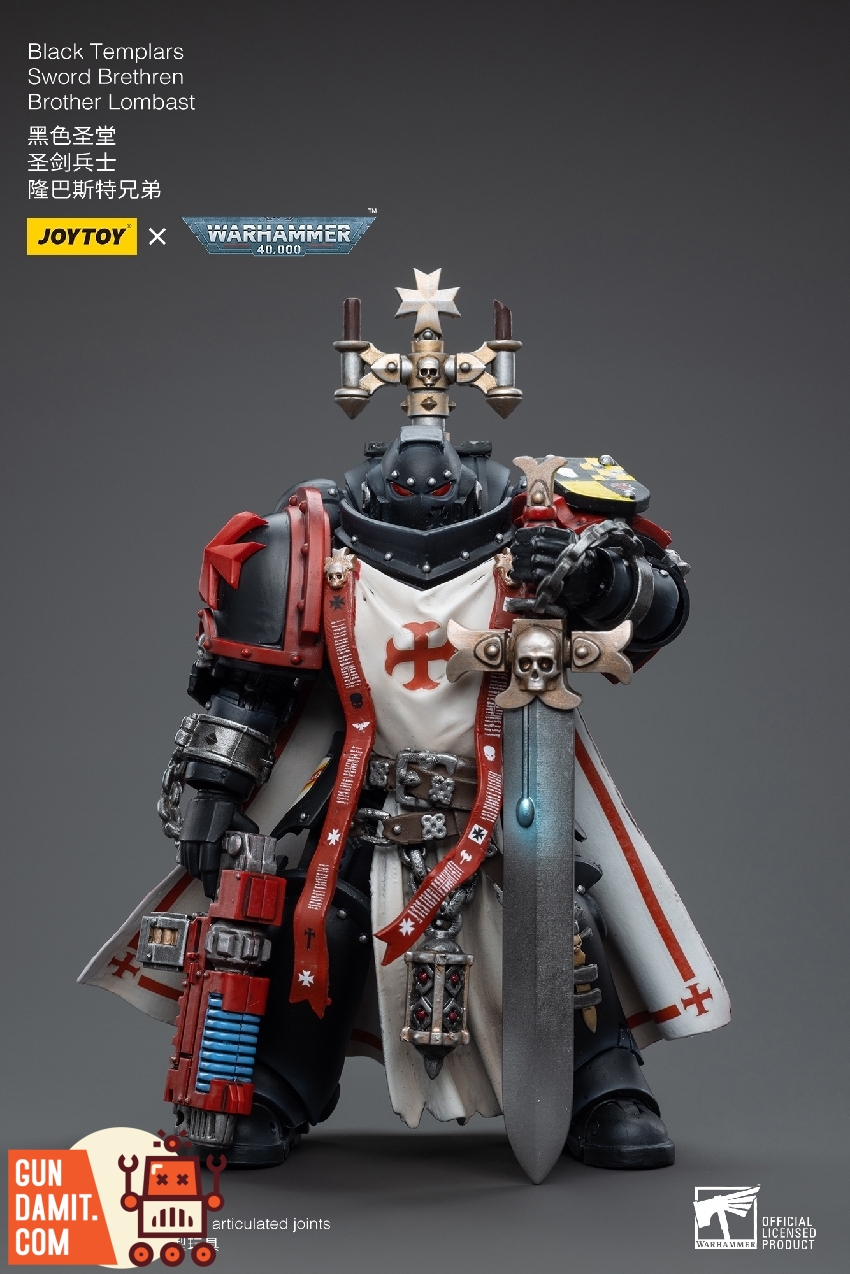 JoyToy JT4850 1/18 WH40K Black Templars Sword Brethren Lombast