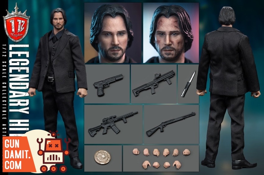 Kingdom KD-9001 John wick 1/12 ジョン ウィック Kingdom 1/12 KD-9001 John Wick Legendary Hitman - Gundamit