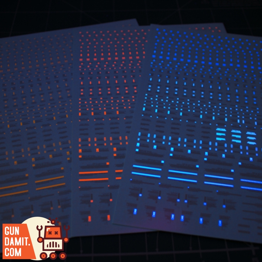 Evolution Studio RB01 Universal Fluorescent Decal Set of 10