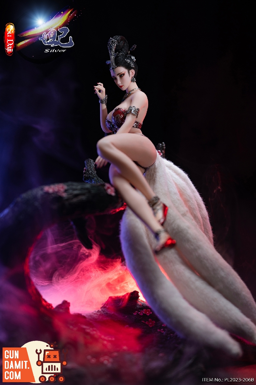 1/6 九尾の狐 妲己 Deluxe Ver.（PL2023-206B） TBLeague 1/6 PL2023-206B Su Daji Silver Version - GunDamit Store
