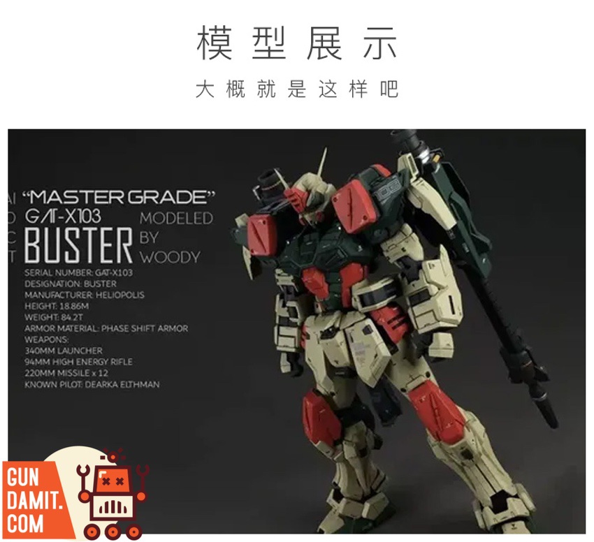 Bandai Modellismo Master Grade Gundam Buster 1/100 – Kit Assemblaggio Per Collezionisti