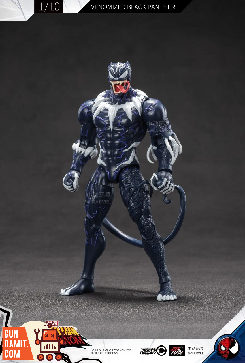 ZT Toys Marvel Licensed 1/10 Black Panther Venomized Version
