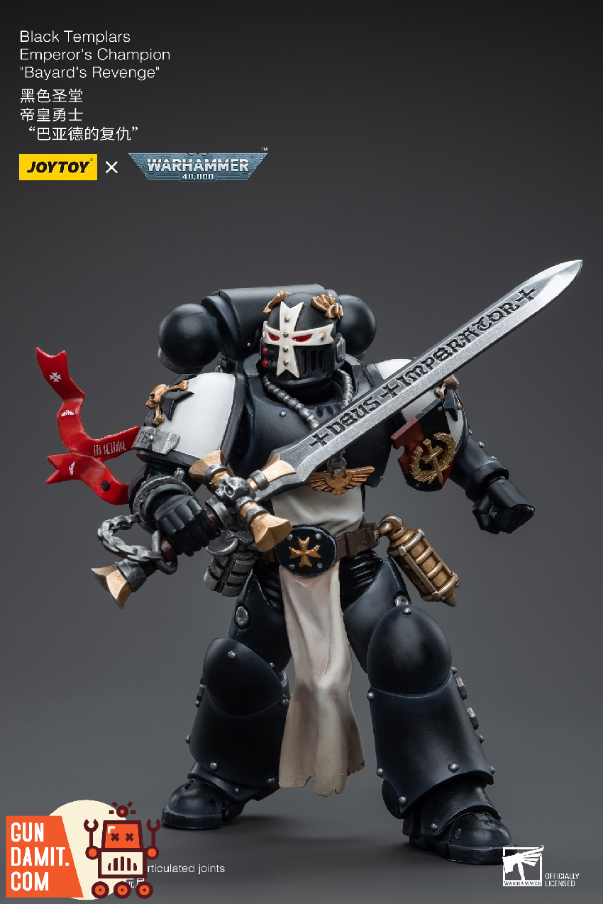 JoyToy JT6557 1/18 WH40K Black Templars Emperor's Champion