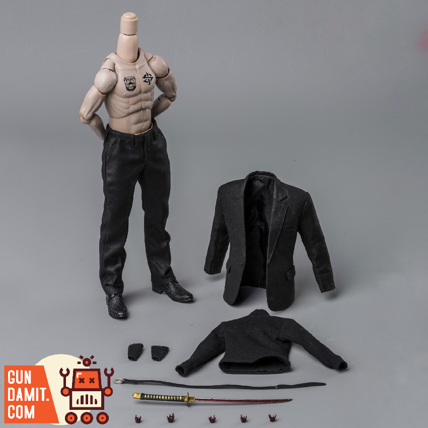 DAMTOYS 1/6 GK028B Gangsters Kingdom Diamond 8 Suit w/ Accessories Combination