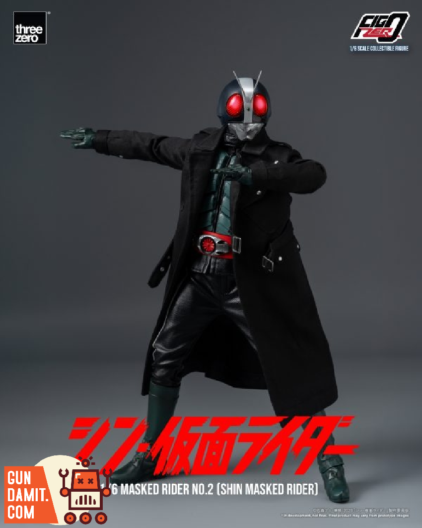 Threezero 1/6 FigZero Shin Masked Rider No.2 Figure | GunDamit.com