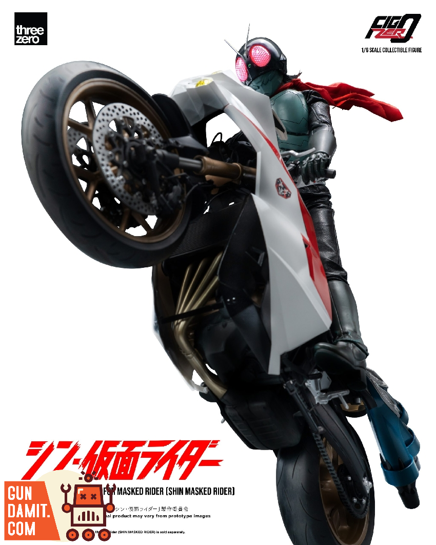 Threezero 1/6 FigZero Shin Masked Rider Cyclone Figure | GunDamit.com