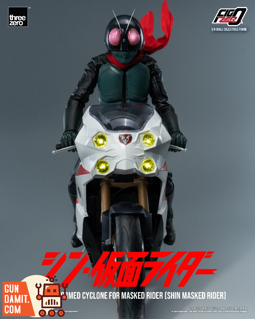 しど Threezero 1/6 FigZero Shin Masked Rider Cyclone Figure | GunDamit.com