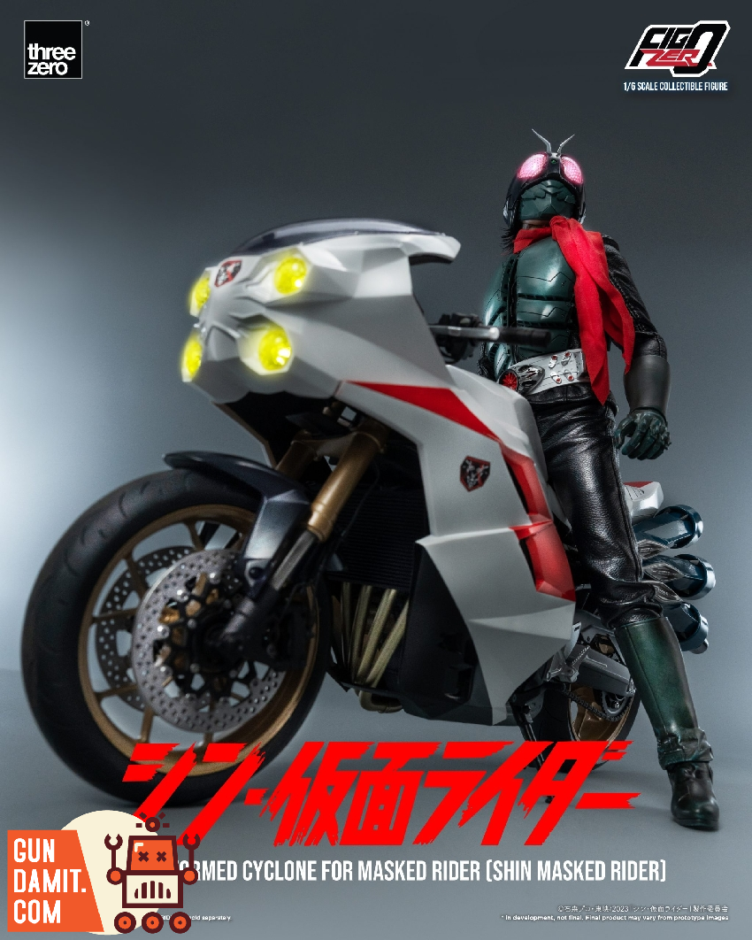 Threezero 1/6 FigZero Shin Masked Rider Cyclone Figure | GunDamit.com