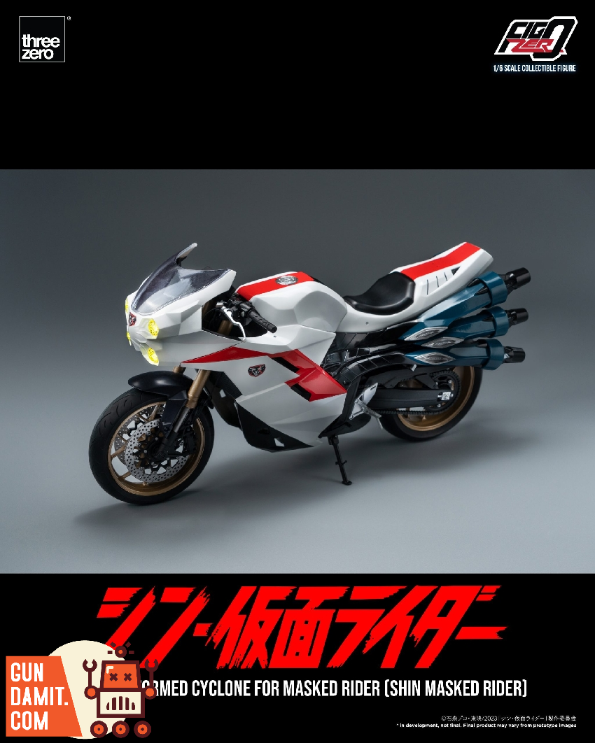 Threezero 1/6 FigZero Shin Masked Rider Cyclone Figure | GunDamit.com