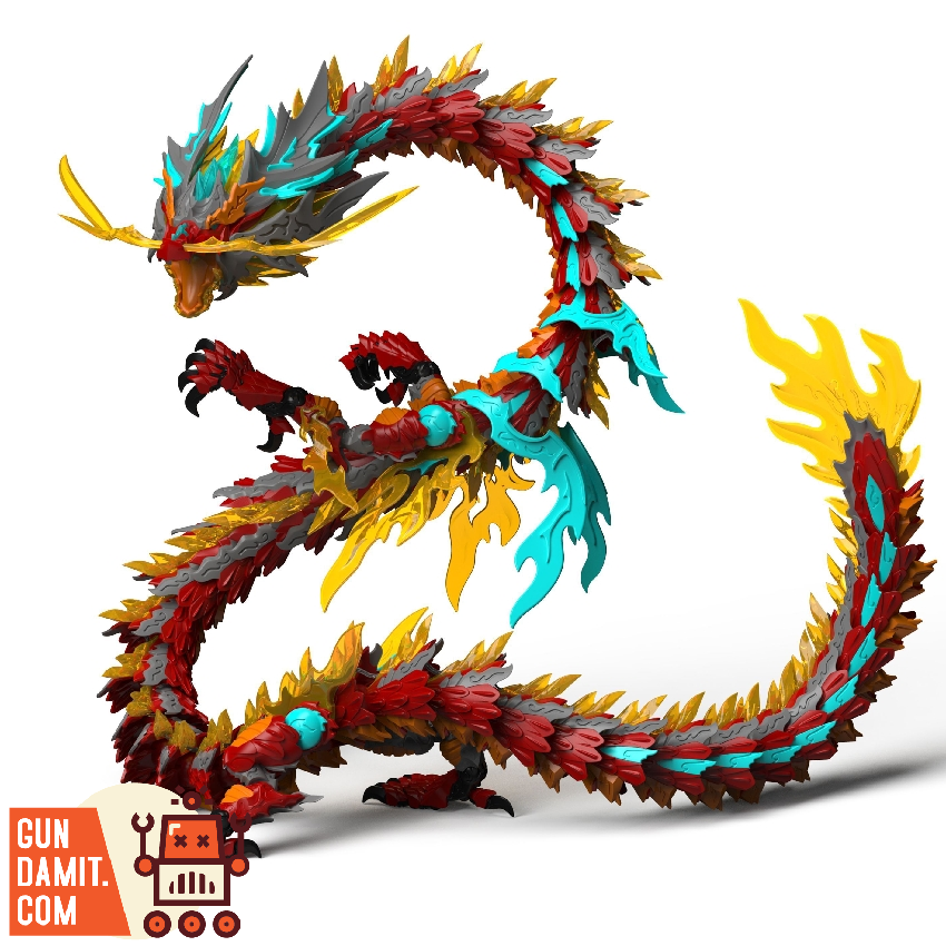ShenX ZL-0001 Red Dragon Model Kit with LED | GunDamit.com