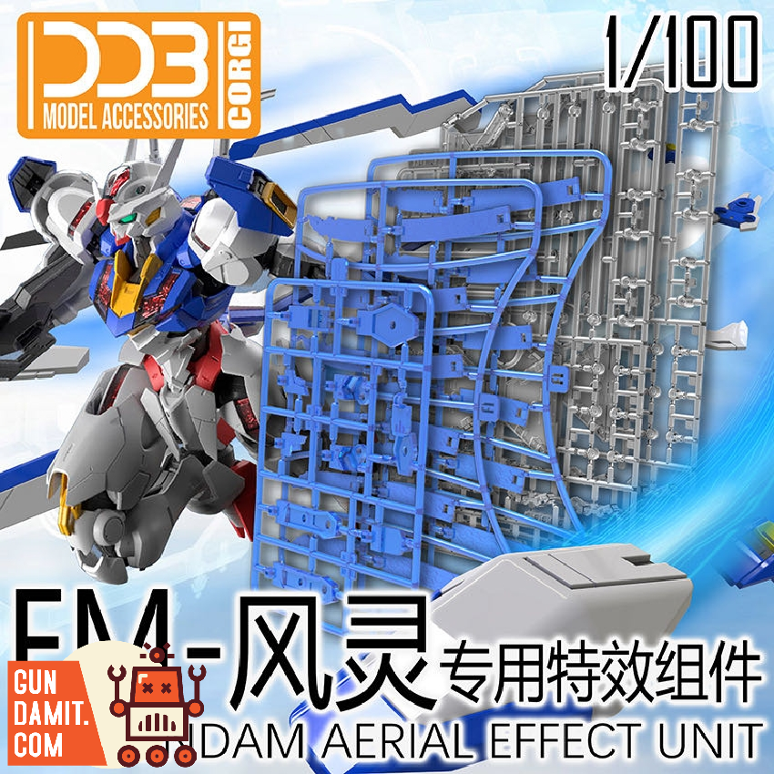 DDB Model 1&frasl;100 Effect Units for MG Full Mechanics XVX-016 Gundam Aerial