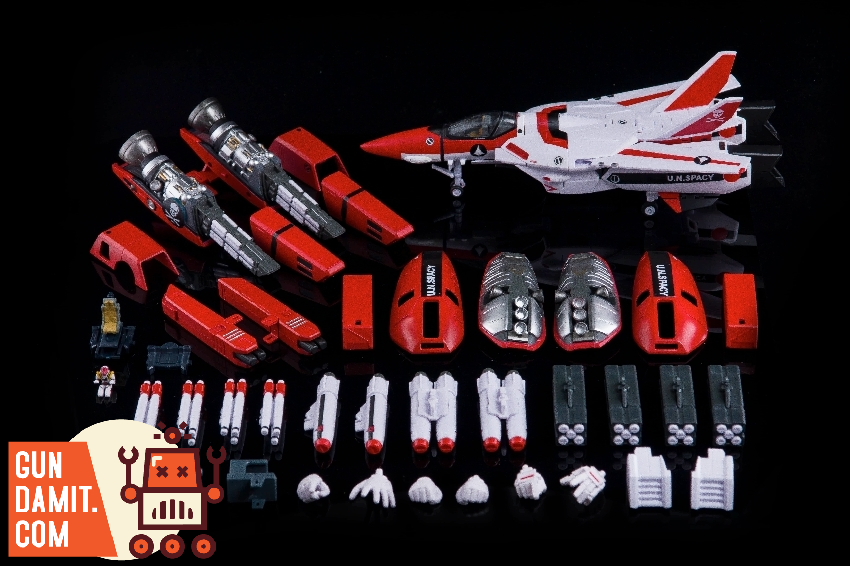 【箱・付属品完備】FLAMMA FV01 FG Model FG-01 Macross VF1S God of Flame w/ Fast Pack Armor