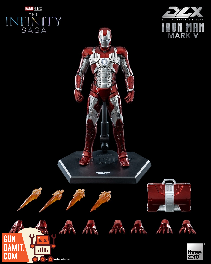 その他 Threezero DLX The Infinity Saga Iron Man Marvel Studios: The Infinity SagaDLX Iron Man Mark 6 (Battle