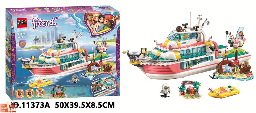 Lego friends sets rescue mission online boat