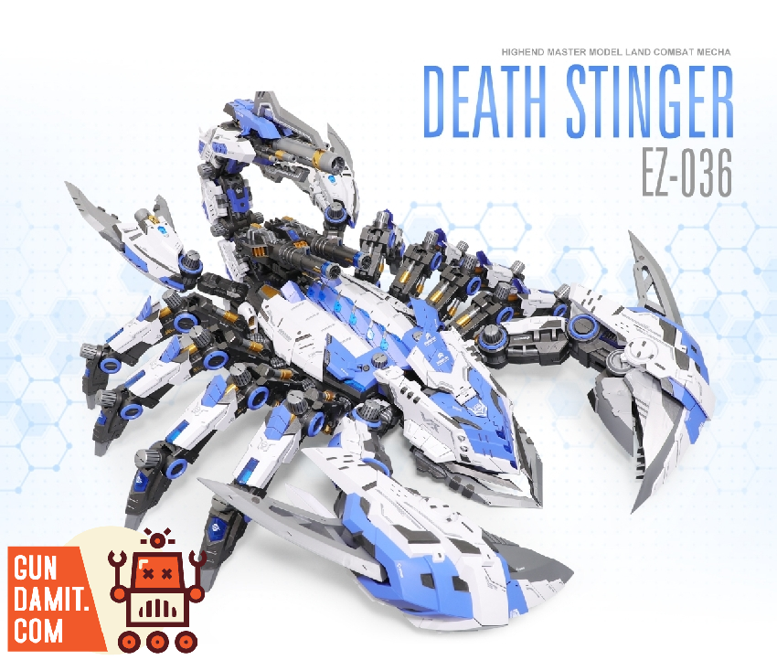 ZA Model 1/72 ZA04BW Death Stinger ZOIDS Model Kit Blue Color Version