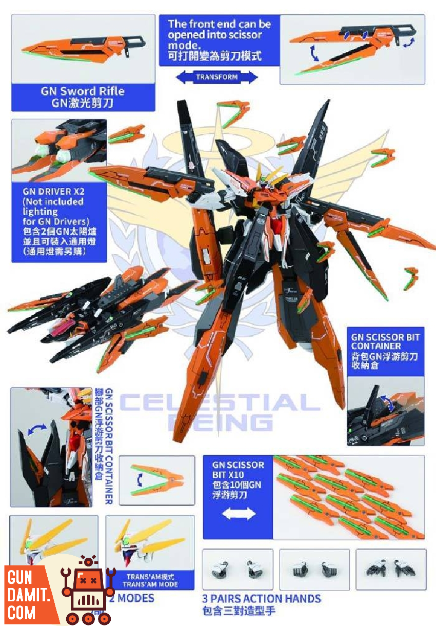 Hobby Star 1/144 GN-011 Harute Final Battle Version - GunDamit Store
