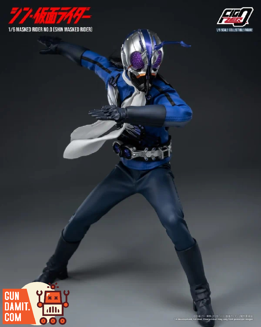 Threezero 1/6 FigZero Shin Masked Rider No.0 | GunDamit.com