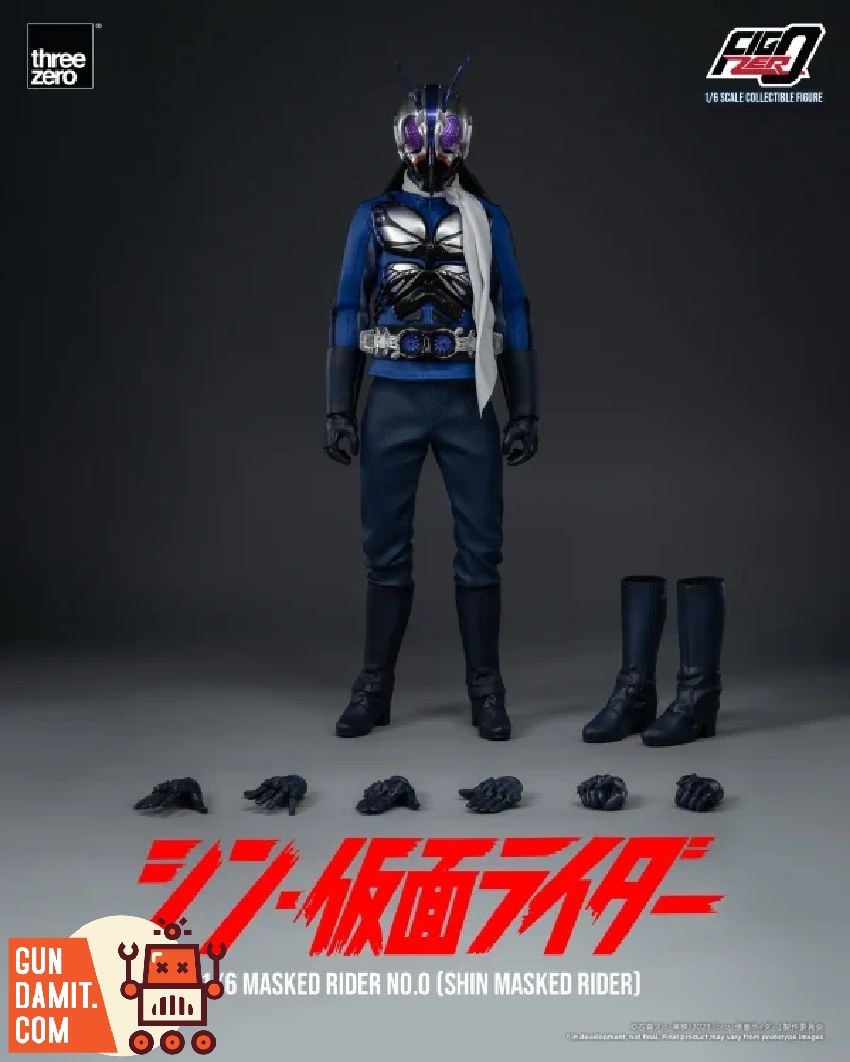 Threezero 1/6 FigZero Shin Masked Rider Masked Rider No.0