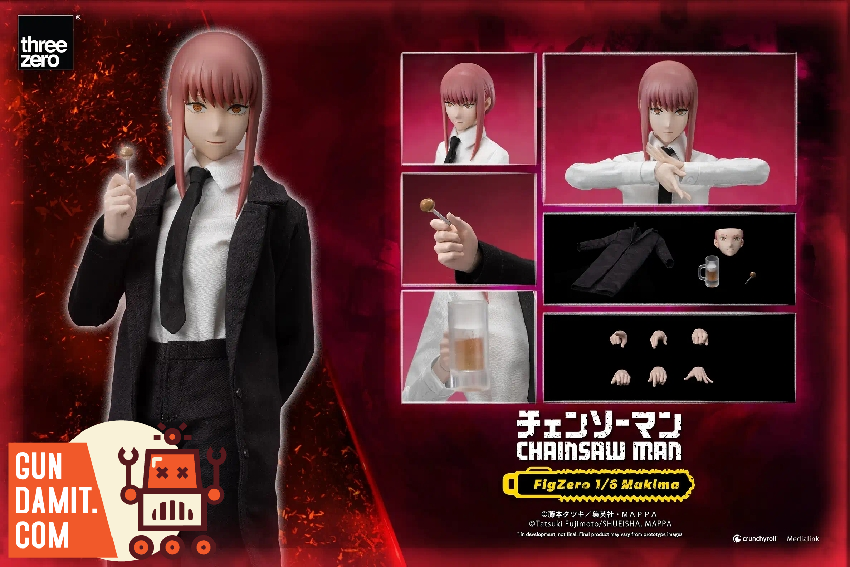 Threezero 1/6 FigZero Chainsaw Man Makima | GunDamit.com