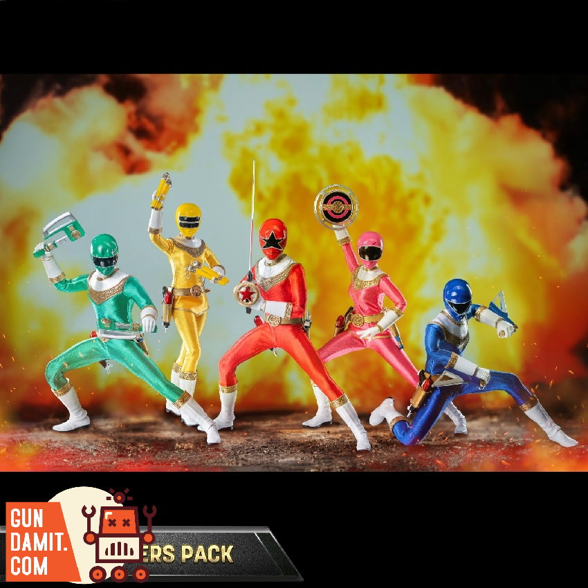 Threezero 1/6 FigZero Power Rangers Zeo Zeo Rangers Pack Set